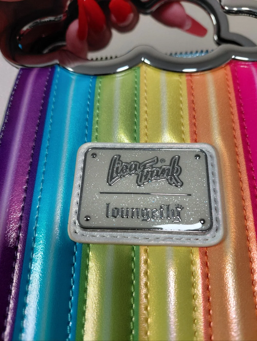 Lisa Frank Loungefly Crossbody Tote Bag - Picture 9 of 13